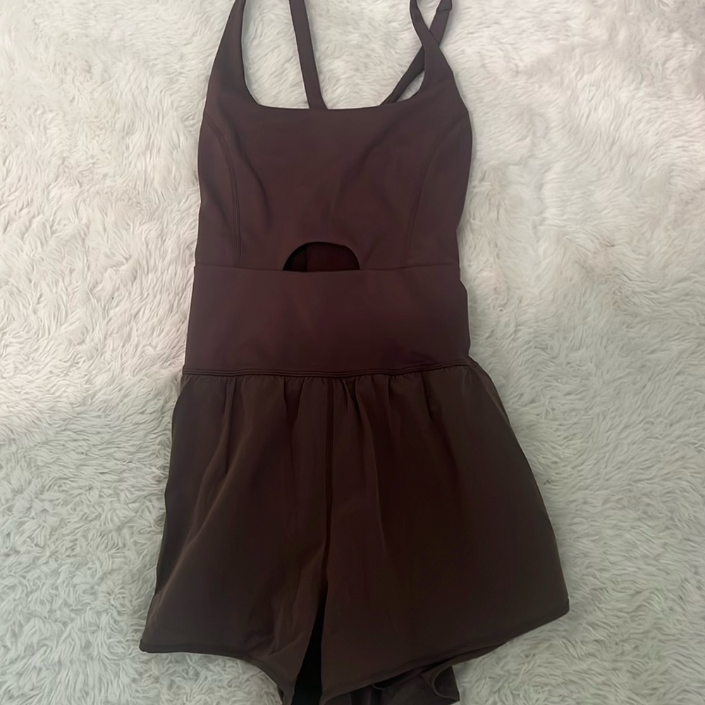 Free people inspired brown runsie